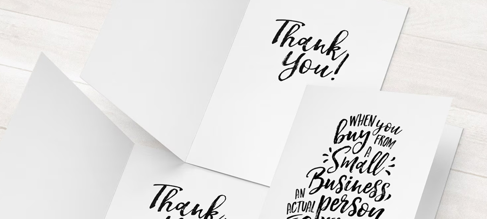  Thank You Card Inserts (Postcards)