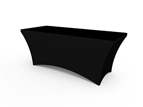 Black Stretch Table Covers - Optamark