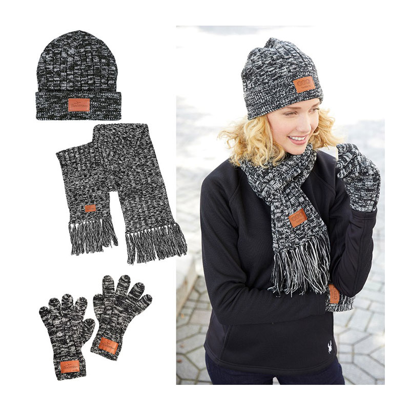 3-in-1 Heathered Knit Winter Set
