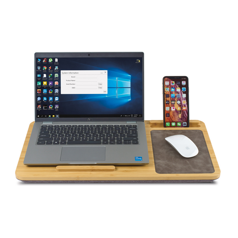 Auden Bamboo Laptop Desk - Optamark