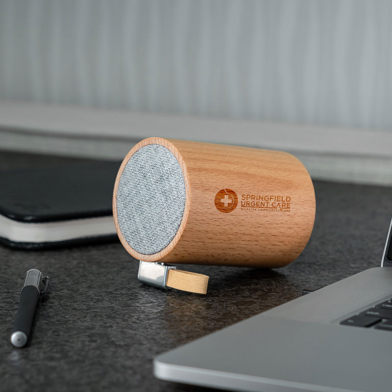 Eco-Friendly Premier Genuine Natural Wood-Crafted Bluetooth Speaker - Optamark
