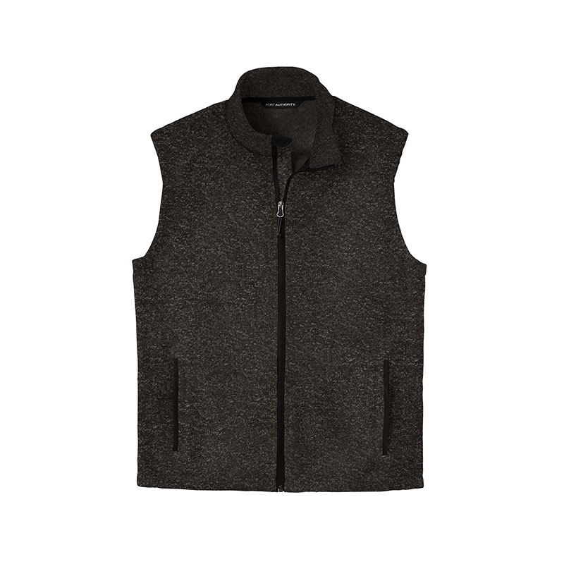 Med Blue Hthr Port Authority Â® Sweater Fleece Vest