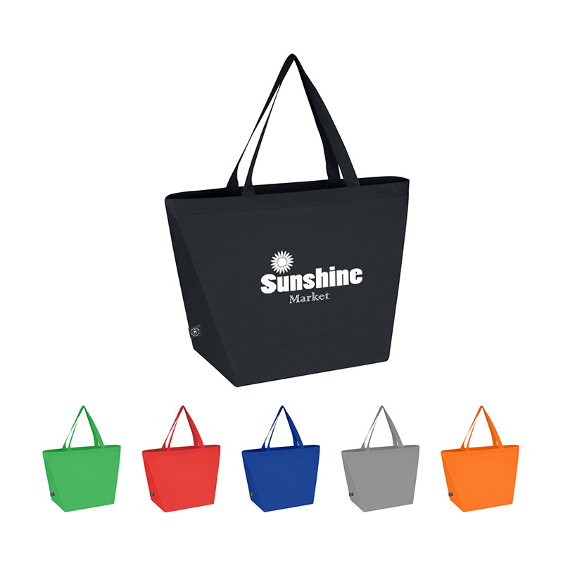 Non-Woven Budget Tote Bag With 100% RPET Material - Optamark