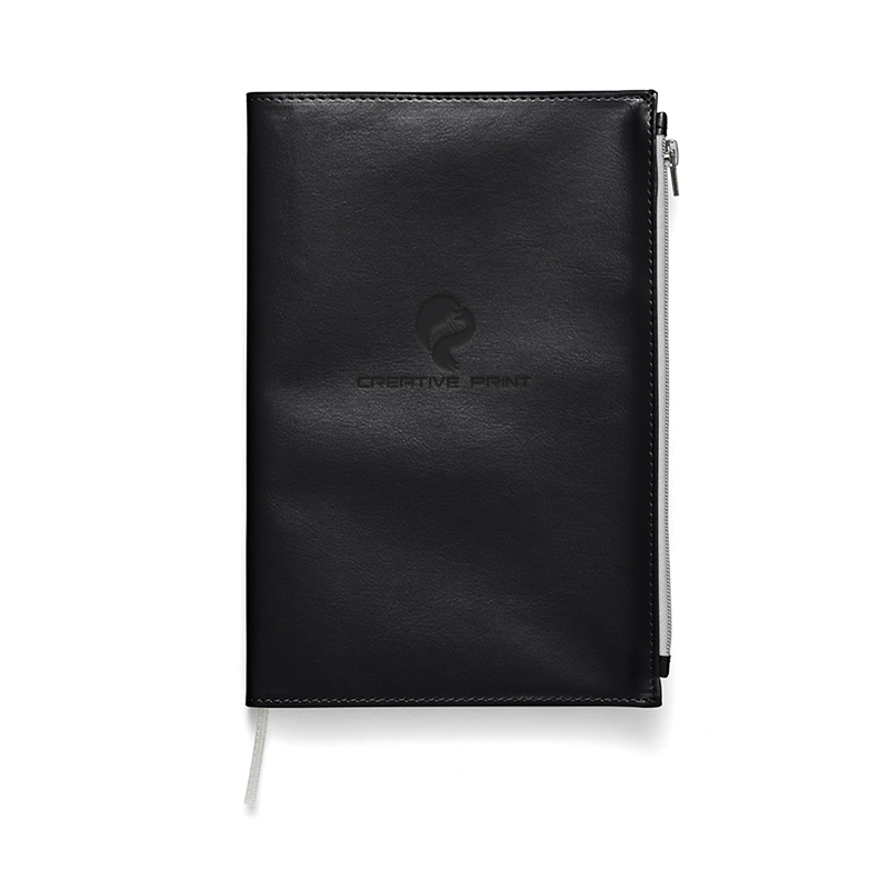 Softbound Metallic Foundry Journal with Zipper Pocket - Optamark