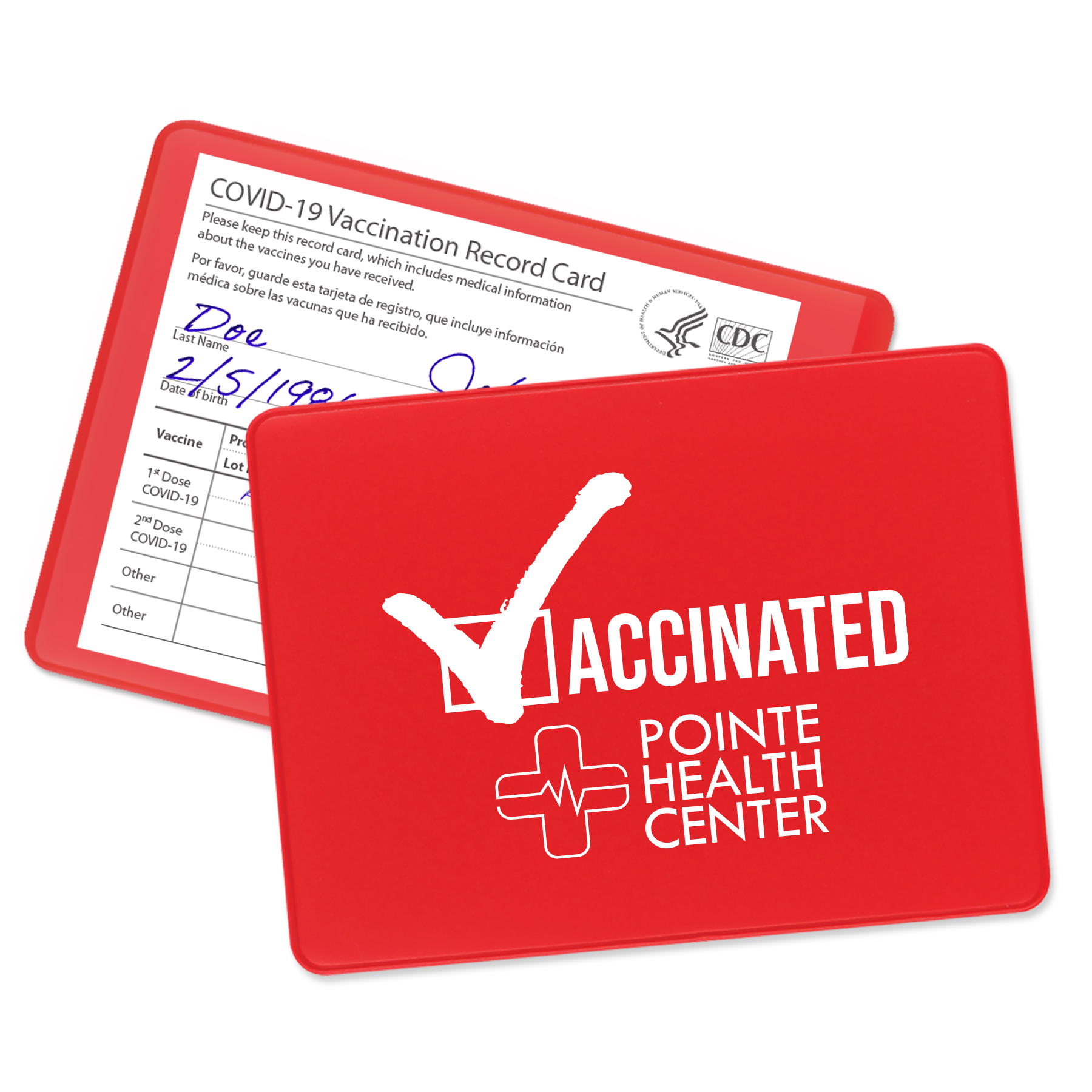 Small Vaccination Card Holder - Optamark