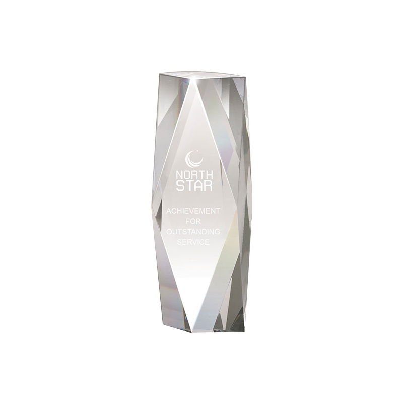 Tesla II Medium Crystal Tower Award - Optamark